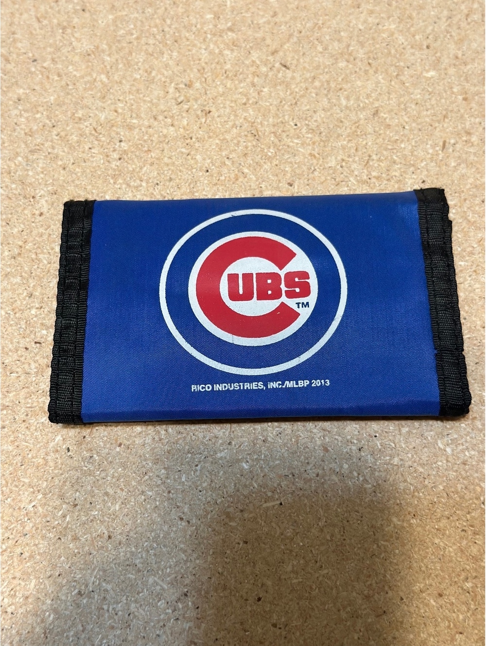 Chicago Cubs MLB Rico Industries Tri-Fold Nylon Wallet Blue Official Logo